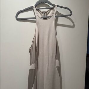 Halston Heritage Cream Long Maxi Dress